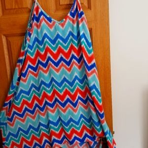 Asymmetrical  2X Patterned Dress